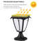 Outdoor LED Solar Column Pillar Light, Fence Post Deck Cap Lamp, Waterproof Garden Gate Landscape Solar Light