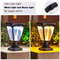 Outdoor LED Solar Column Pillar Light, Fence Post Deck Cap Lamp, Waterproof Garden Gate Landscape Solar Light