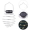 LED Hanging Decorative Lamp Outdoor, Solar Spiral Lights for Patio, Creative Iron Art Lantern for Porch Path Garden