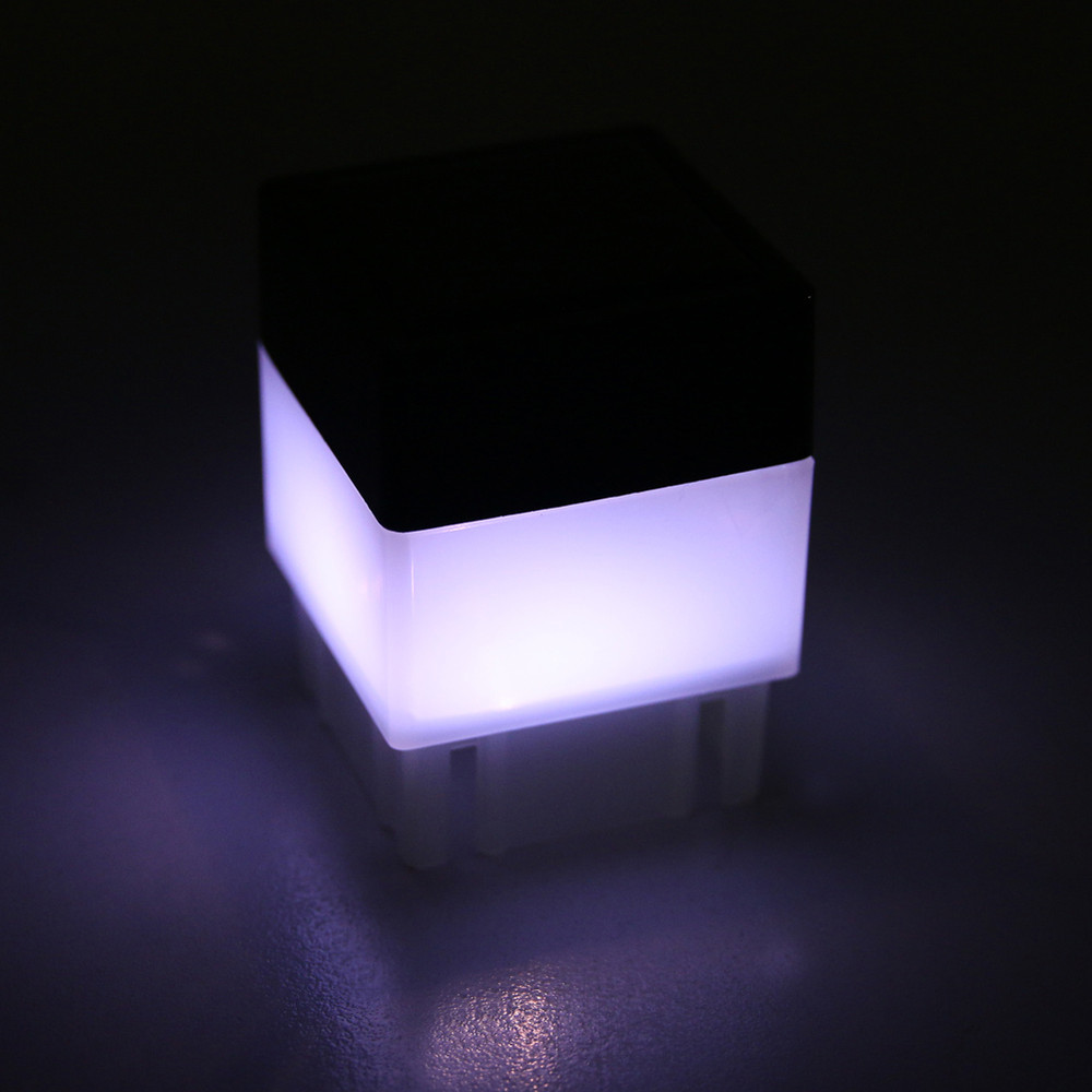 Outdoor Solar Powered Pillar Lamp, LED Column Head Light for Fence, Gate Post, Courtyard Garden Landscape Lighting