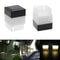 Outdoor Solar Powered Pillar Lamp, LED Column Head Light for Fence, Gate Post, Courtyard Garden Landscape Lighting