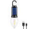 USB Charging LED Lighting Lantern Solar Powered, Waterproof 100LM Camping Lamp, Portable Outdoor BBQ Tent Light