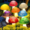 Cute Solar Cracked Mushroom Lights for Garden, Waterproof Lawn Lamp, Creative Decorative Outdoor Lighting