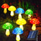 Cute Solar Cracked Mushroom Lights for Garden, Waterproof Lawn Lamp, Creative Decorative Outdoor Lighting