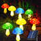 Cute Solar Cracked Mushroom Lights for Garden, Waterproof Lawn Lamp, Creative Decorative Outdoor Lighting