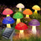 Cute Solar Cracked Mushroom Lights for Garden, Waterproof Lawn Lamp, Creative Decorative Outdoor Lighting