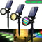 Adjustable Spotlight Solar 18 LED Outdoor Lamp Waterproof Garden Tree Lights Solar Powered Yard Dec 0