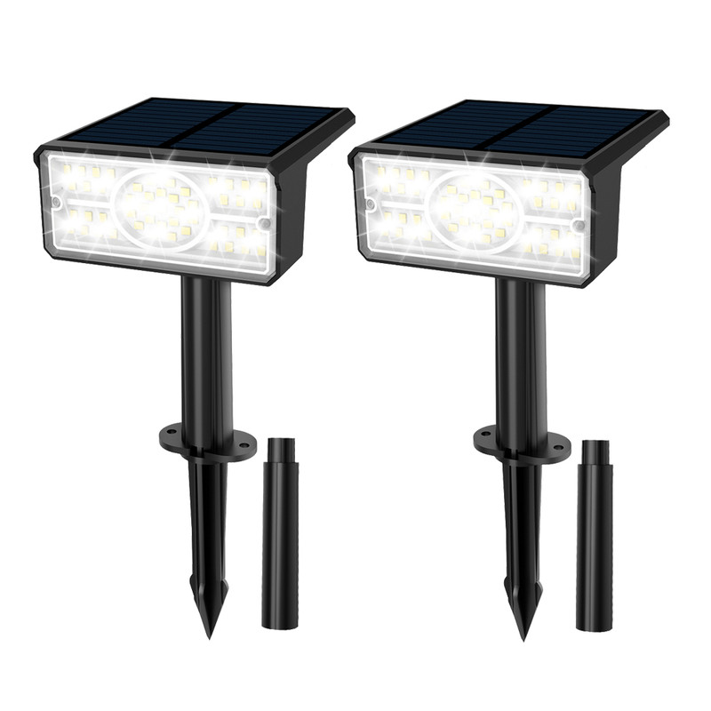 Solar Power Light Outdoor, IP65 Solar Lamp, Green Blue Solar Garden Spotlight Wall Light