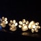 Waterproof Garden Lawn Lamp, Solar Landscape Lights for Yard Patio Path, 4 LED Outdoor Animal Paw Print Stone