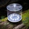 Portable LED Solar Camping Lantern Tent Lamp, Waterproof Outdoor Inflatable Foldable Light for Hiking, Backpacking