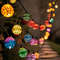 LED Moroccan Spherical Solar String Light, Outdoor Colorful Fairy Lights for Garden Fence Courtyard Pathway