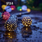 LED Moroccan Spherical Solar String Light, Outdoor Colorful Fairy Lights for Garden Fence Courtyard Pathway