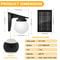 Outdoor Solar Wall Lights, IP65 Waterproof Bulb Light, Adjustable Brightness for Garden Yard Pathway Gate