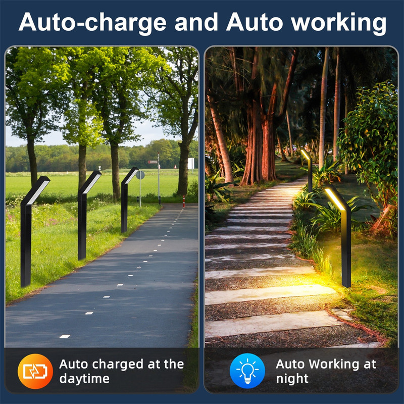 Solar Lights for Garden Outdoor, Solar Pathway Lights, Landscape Lamps for Lawn IP65 Waterproof