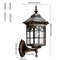Outdoor Solar Flame Hanging Lantern Lights, IP65 Wall Mounted Lights, 3 Mode Solar Lamp for Patio Fence Garden Decor