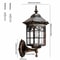Outdoor Solar Flame Hanging Lantern Lights, IP65 Wall Mounted Lights, 3 Mode Solar Lamp for Patio Fence Garden Decor