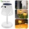 Outdoor LED Solar Table Lamp Waterproof, Cordless Desk Lamp, 3 Way Wall Installation Garden Solar Modern Bedside Lamp