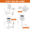 Outdoor LED Solar Table Lamp Waterproof, Cordless Desk Lamp, 3 Way Wall Installation Garden Solar Modern Bedside Lamp