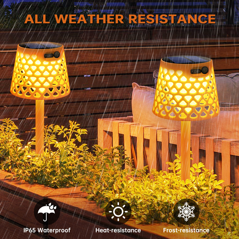 Outdoor LED Solar Table Lamp Waterproof, Cordless Desk Lamp, 3 Way Wall Installation Garden Solar Modern Bedside Lamp