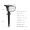 Waterproof Garden Landscape Lawn Solar Spotlight, 3 Modes Dimmable Outdoor Lights for Patio, Driveway, Walkway, Yard