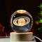 3D Planet Moon Glowing Table Lamp LED Night Light Galaxy Crystal Ball Bedroom Bedside Lamp Home Dec 5