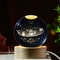 3D Planet Moon Glowing Table Lamp LED Night Light Galaxy Crystal Ball Bedroom Bedside Lamp Home Dec 9