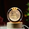 3D Planet Moon Glowing Table Lamp LED Night Light Galaxy Crystal Ball Bedroom Bedside Lamp Home Dec 10