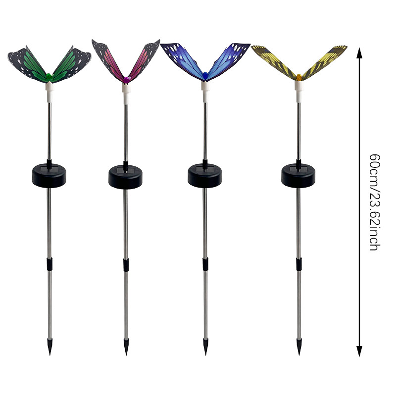 Solar Butterfly LED Outdoor Lights For Yard Courtyard Landscape Lighting Garden Villa Lawn Park Hom 1