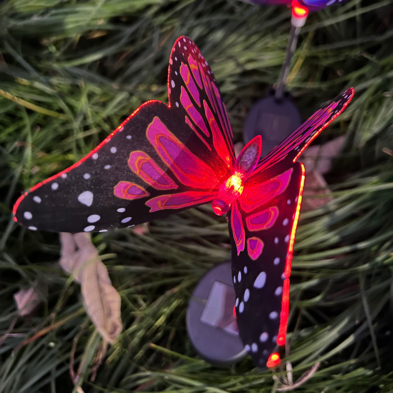 Solar Butterfly LED Outdoor Lights For Yard Courtyard Landscape Lighting Garden Villa Lawn Park Hom 3