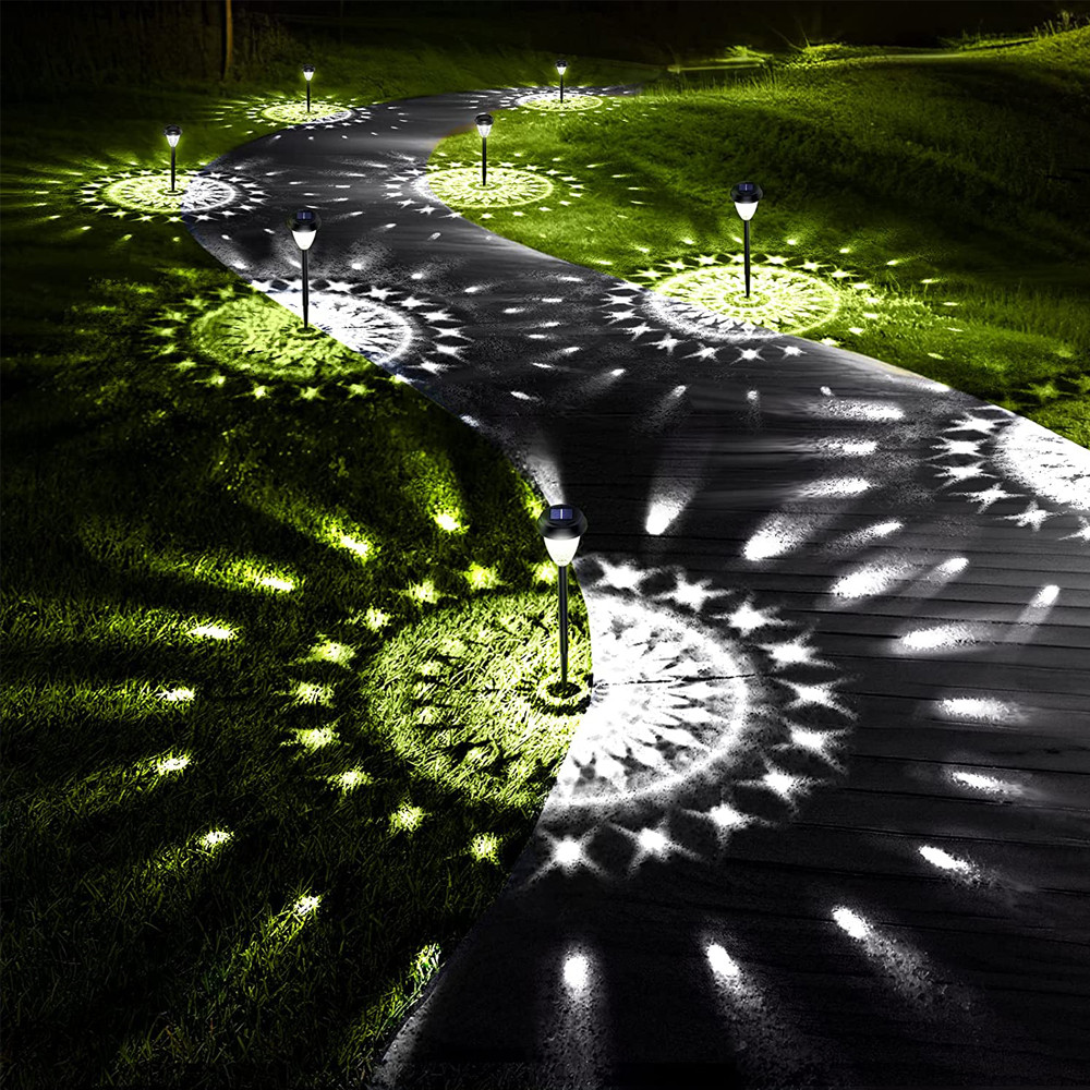 Super Bright Solar Lights Outdoor Waterproof, Solar Powered Pathway Lights 10 Pack, Garden LED Landscape Decorative Ligh