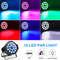 Uking RGB 4in1 18 LED Par Stage Light DMX 512 Control, Flat Uplights, Party DJ Disco Christmas Lighting