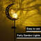Waterproof Outdoor Fairy Garden Stake Led Solar Iron Decor Light Lamp IP65 Metal Landscape Lights F 0