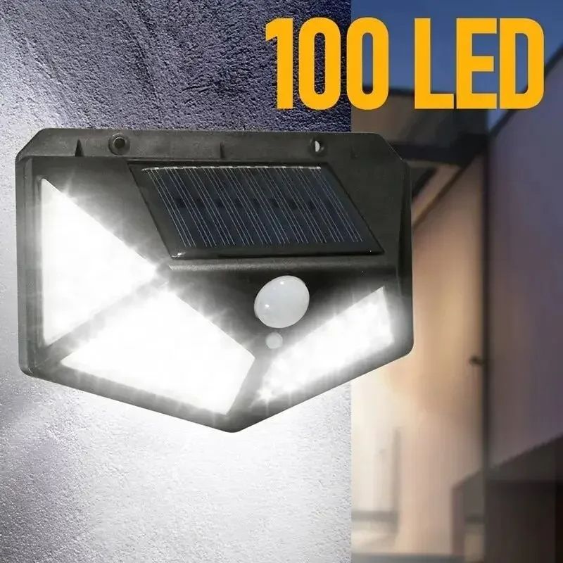 Outdoor Solar Lights With Motion Sensor IP65 Waterproof Auto On Off Wall Lamps For Garden Patio Yar
