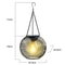 Outdoor Solar Lantern LED Light Daylight Sensor, Waterproof Garden Lamps 3000k Landscape Iron Art Hanging Chain Decor