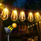 Outdoor Solar String Lights, Garland Christmas LED Globe Bulbs, Fairy Lamps for Garden Party Terrace Wedding Camping