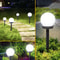 Outdoor Solar LED Garden Round Ball Bulb Light Waterproof Lawn Landscape Lamp Ground Plug Decorativ 0
