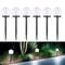 Outdoor Solar LED Garden Round Ball Bulb Light Waterproof Lawn Landscape Lamp Ground Plug Decorativ 6