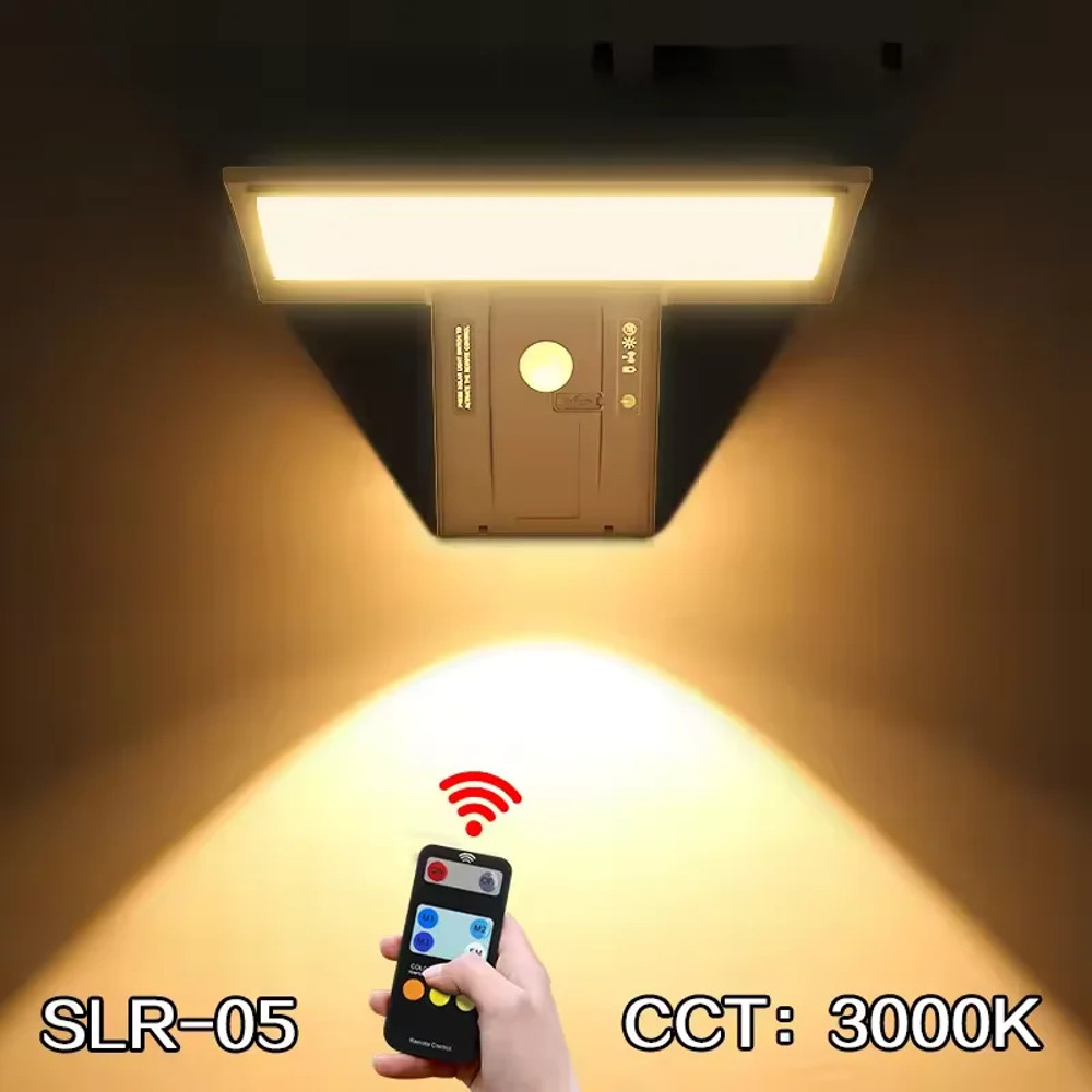 LED Solar Motion Sensor Outdoor Lights Waterproof Security Flood Light 3 Colors 4 Modes For Yard Pa 7