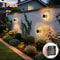Solar Wall Lights IP65 Metal Outdoor, Wall Theme Fence Lights Garden, Backyard Decoration Outdoor Front Door Lantern
