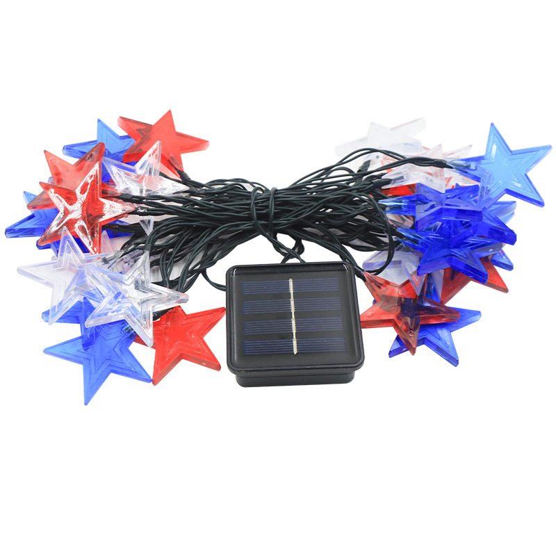 Outdoor Fairy Lights Solar Powered Stars String Light, Waterproof 8 Modes for Patio, Yard, Party, Christmas Decorations