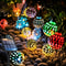 Colorful Moroccan Fairy Light 30 20 LED, Moroccan Spherical Solar String Light, Outdoor Garden Courtyard Christmas Decor