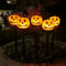 Halloween Decorative Torch Outdoor Solar Lights Pumpkin Lamp Waterproof Floor Mounted Lawn Garden C 2