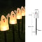 Halloween Decorative Torch Outdoor Solar Lights Pumpkin Lamp Waterproof Floor Mounted Lawn Garden C 7