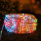 Waterproof Outdoor Solar Rope Led Light Garden Xmas Decoration Tube Fairy Strip String Lights 6
