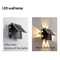 4 Sided Luminous Solar Lights Outdoor Waterproof Floodlight, Garden Courtyard Atmosphere Wall Lamp for Porch Yard