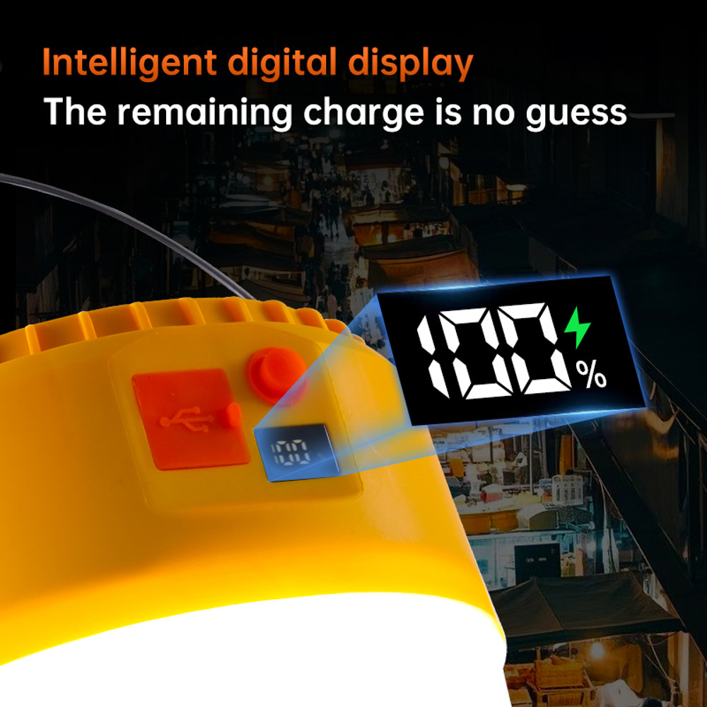 Ultra Long Endurance LED Portable Lantern, Outdoors Solar Powered Emergency Tent Lamp, Power Bank Night Light for Camp