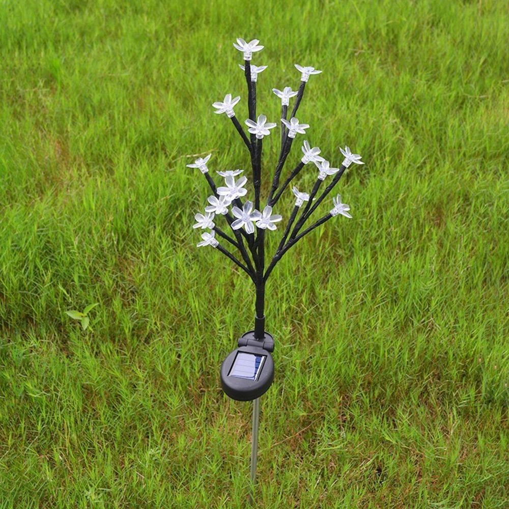 Solar Cherry Blossom Lights Garden Lights, Outdoor Lawn Lights Patio Decoration, Ambient Garden Aisle Landscape