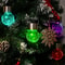 Waterproof Solar Hanging Lights for Outdoors Cracked Glass Lanterns, Garden Yard Fence Tree Patio Christmas Decoration