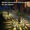 Solar Powered LED Garden Lights, Hollow-Out Lawn Lamps Decorative Outdoor Lighting, Waterproof Garden Yard Path Lamps