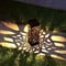 Solar Powered LED Garden Lights, Hollow-Out Lawn Lamps Decorative Outdoor Lighting, Waterproof Garden Yard Path Lamps